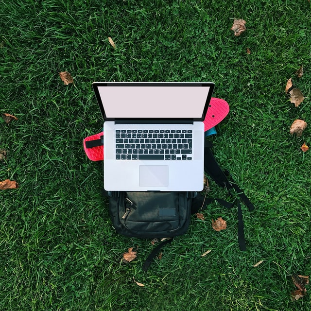 Working From Park Beach Outdoors Remote Working