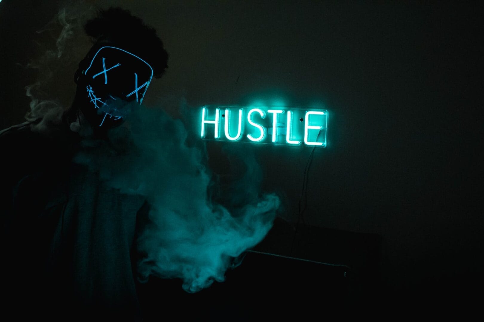 hustle led signage